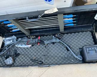 Compound bow and arrow set with all accessories