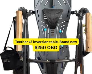 Teether X3 inversion table - Brand new