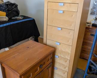 Solid wood dresser and night stand