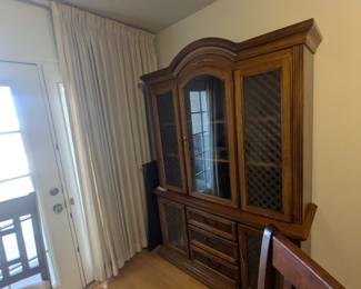 China cabinet with built in lighting, spacious curio cabinet, display cabinet, vitrine