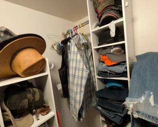 Lots of hats! Lots of jeans as well