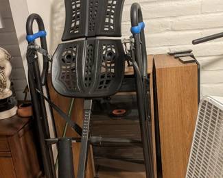 Exercise equipment, pioneer vintage sound system with record, cassette player