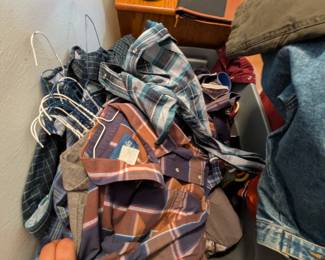 Pearl snap button-up shirts, denim and mens jackets