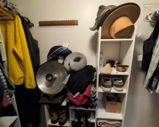 Space heaters, men's jackets & hats, shoes
