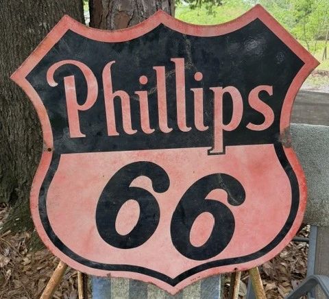 1956 Porcelain Sign - 30" x 30" - (Side #1)