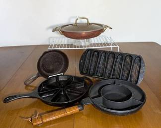 Copper Pan And Cast Iron Pans