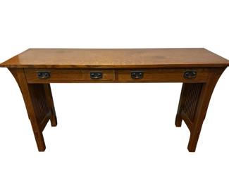 STICKLEY 2Drawer Mission Oak Console Table