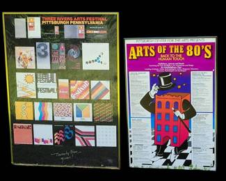 Three Rivers 80s Art Event Posters