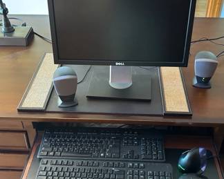 Dell Flat Panel Monitor, Keyboards, Evoluent Verticle Mouse, 2 Harmonkardon Speakers Subwoofer