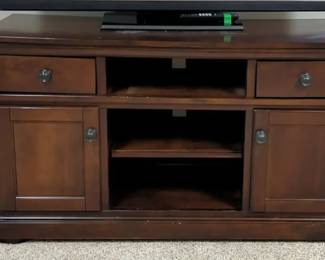 Dark Wood TV Stand