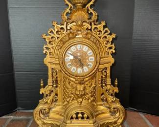 Brass Ornate Clock