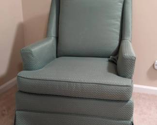 Seafoam Green Upholstered Club Armchair