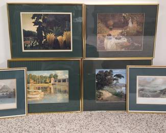 Dark Green Matted Prints