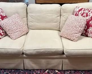 Cream Cotton Sofa