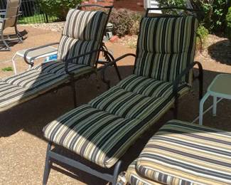 Patio Loungers, Tables, Chair Cushions and Umbrella