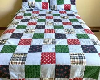 Tommy Hilfiger Home Full Size Comforter with Two Shams, Full MattressBoxspring and Metal Frame