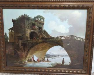 The Old Bridge by Hubert Robert