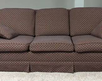 Red Diamond Check Pattern Sofa
