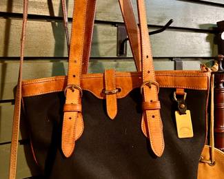 Dooney & Bourke canvas and leather tote