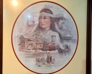 Framed Native American Print by Ben Hampton – “Nancy Ward (Cherokee Nation)”
