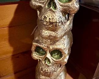 Large Decorative Halloween Skull Totem