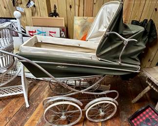 mid-century baby carriage