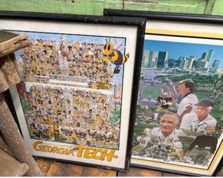 GA Tech Football Framed Prints