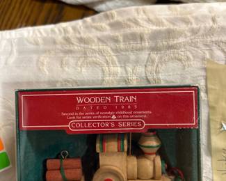 1985 Hallmark Keepsake “Wooden Train” Collector’s Series ornament