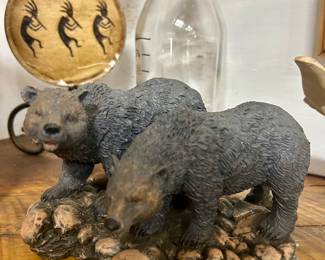 Decorative Black Bear Figurine