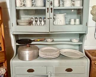 Vintage farmhouse kitchen hutch / jelly cupboard