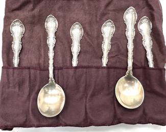 Set Antique 1897 Sterling Cutlery 56 Pieces (total Weight 82 Ounces) Lot #: 7