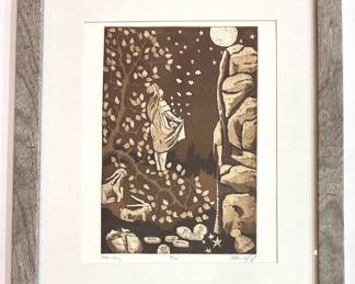 Matthias Kern (German) Limited Edition Numbered Aquatint Etching "Star Money" Lot #: 46