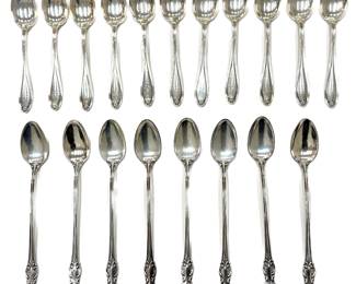 Vintage Sterling Silver Spoons Cutlery - 19 Pieces (total Weight 16 Ounces) Lot #: 18