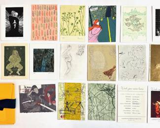 Manhattan Graphics Center Portfolio 2004 - 20 Original Post Card Sized Prints From Various Artists Lot #: 13