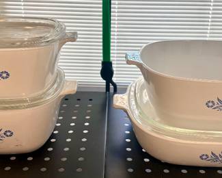 Corningware Cornflower casserole dishes