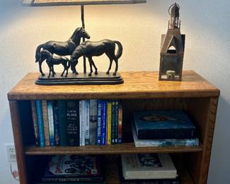 Solid oak bookcase