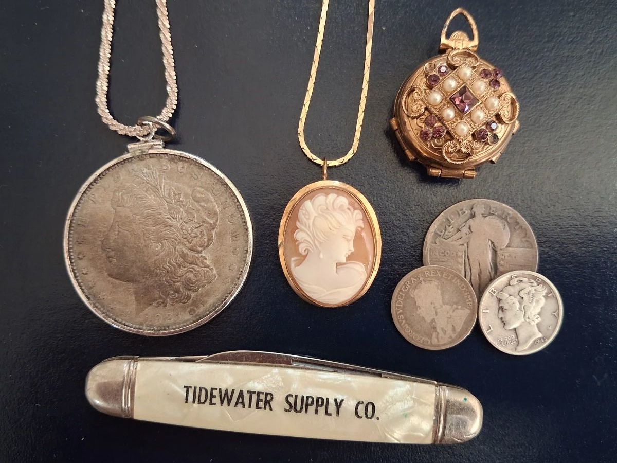This sale has all kinds of Silver , vintage , jewelry ,and antique items