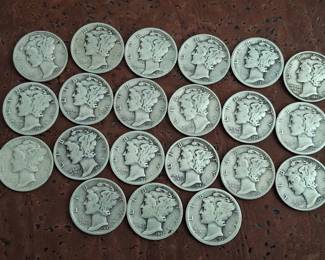 Mercury silver dimes