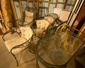 Vintage Outdoor Iron Chairs