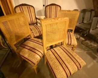 Caned and Upholstered Chairs