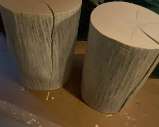 Tree Trunk Side Tables/ Plant Stands