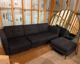 88 " Sofa and Ottoman and Large Mirror