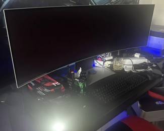 Samsung 49" Odyssey OLED G9 curved gaming monitor. $800
