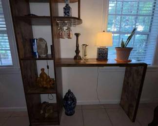 5 shelf bar unit $120