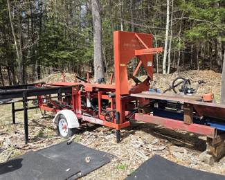 70.1.HUDSON firewood processor, log splitter, medium to large logs, trailerable