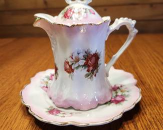 Vintage Stinthal pottery creamer/chocolate pitcher