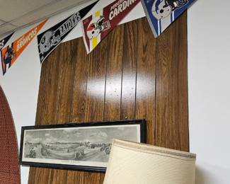 Collection of football penants