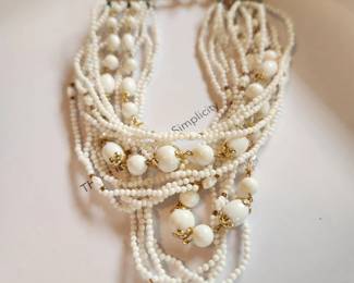 Collection of vintage costume jewelry