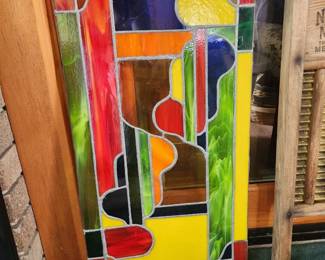 Contemporary stained glass window