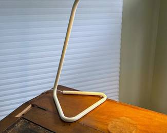 A mix of contemporary with antique styles such as this IKEA HÅrte LED Desk Lamp used on a Victorian Davenport Desk
